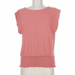 A New Day smocked waist top, size large, orange